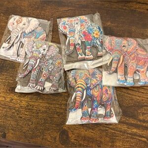 Colorful Elephant Magnets Set (5)